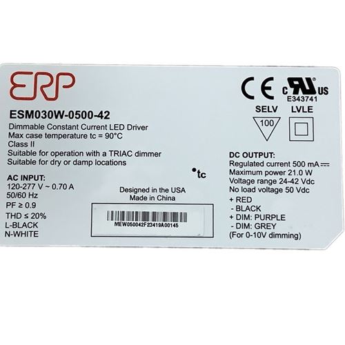 ESM030W-0500-42 label
