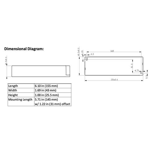 D11CC57UNVSL-GC dimensions