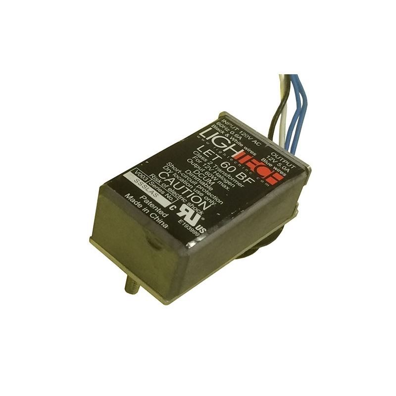 LET-60W-AC-120-BF 120, 12v, 60w bottom exit with s