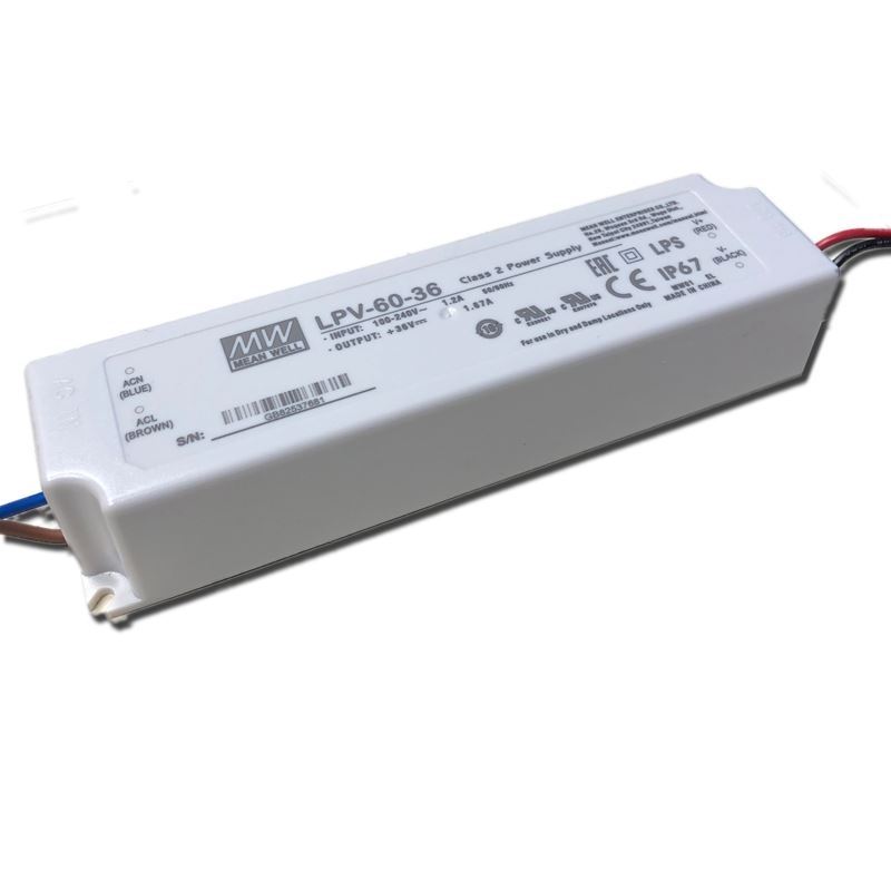 LPV-60-36 LED Driver 36v Constant Voltage 60w