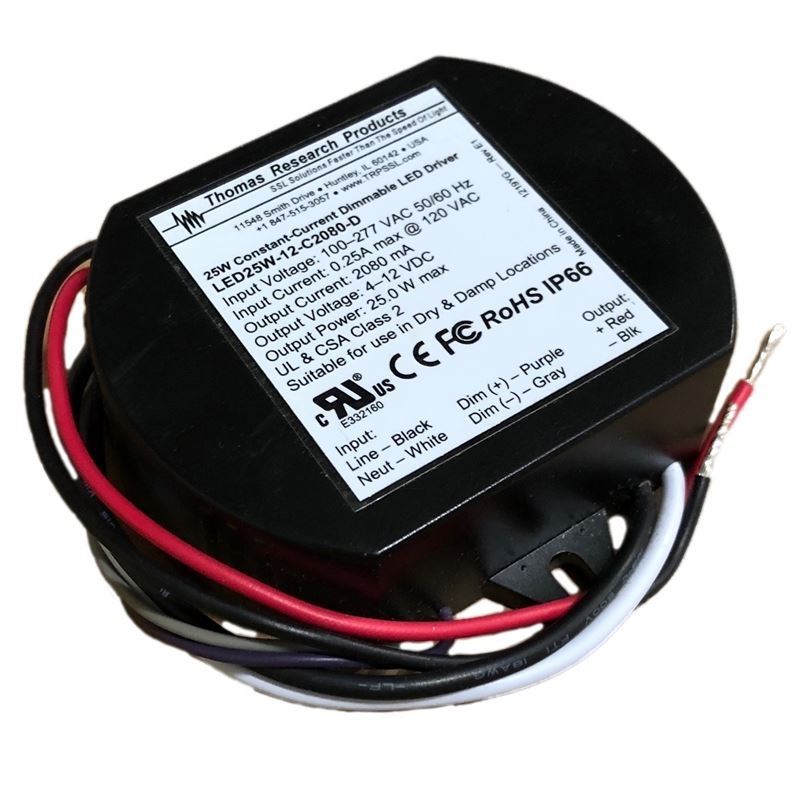 LED25w-12-C2080-D constant current, 2080ma, dimmab