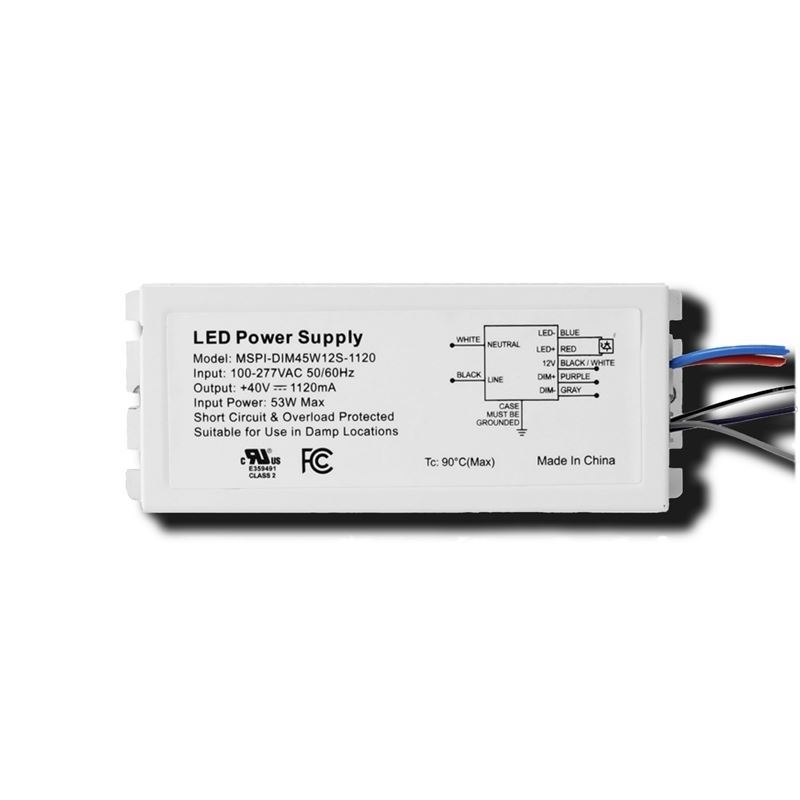 MSPI-DIM45W12S 1120mA, 45w constant current dimmab