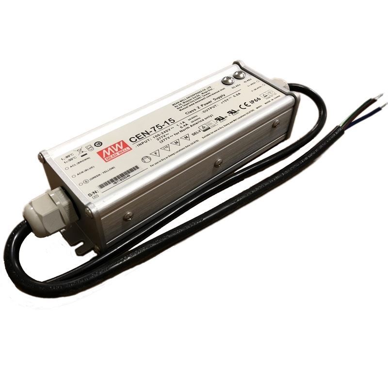 CEN-75-15 75 watt, 15Vdc, constant voltage, 3750-5