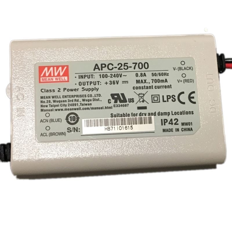 APC-25-700 700ma constant current, 25w maximum, 11
