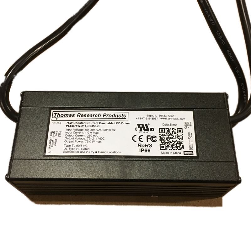 PLED75W-214-C0350-D 75w, 350ma, 0-10v, dimmable, 1