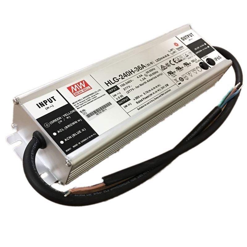 HLG-240H-36A, 240w, Adjustable, 33.5-38.5v voltage