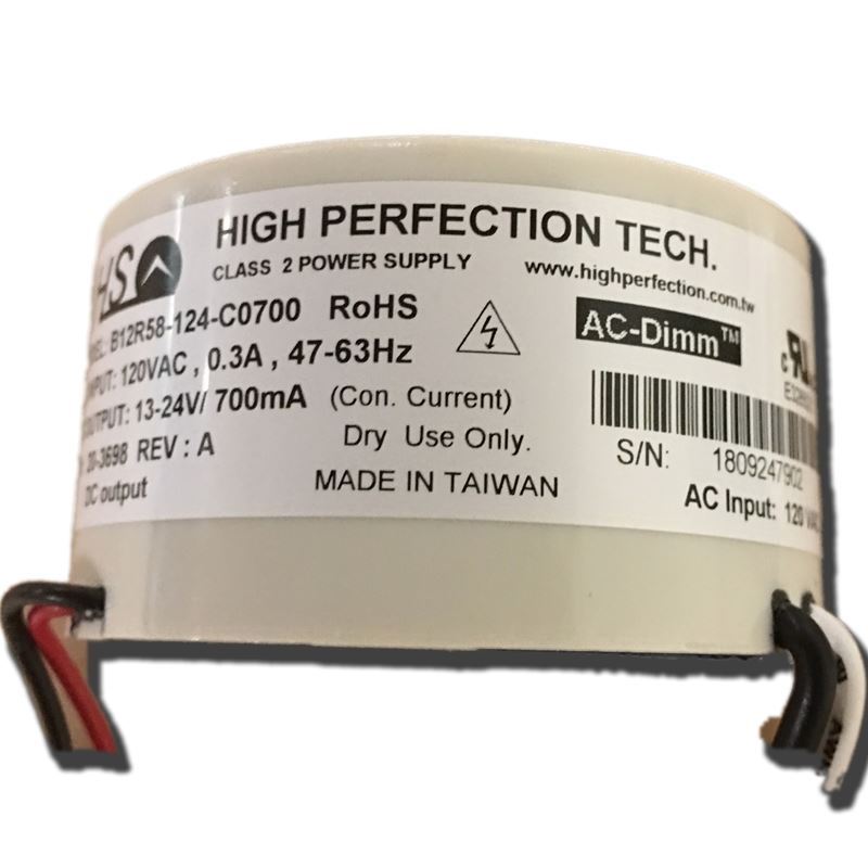 B12R58-124-C0700 Round 700ma constant current LED