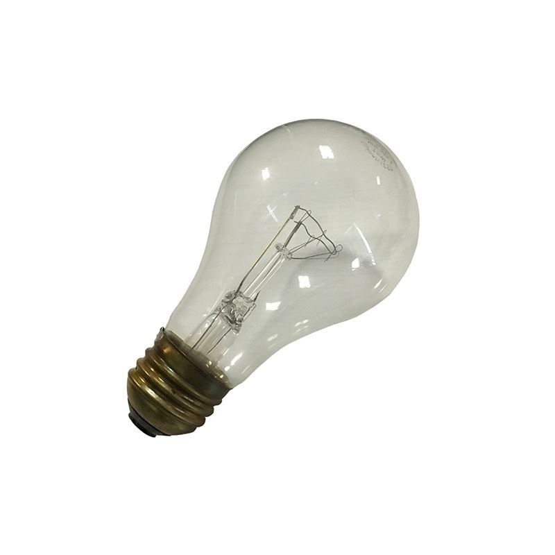 150A/CL 150w A19 shape, 120v, clear incandescent l