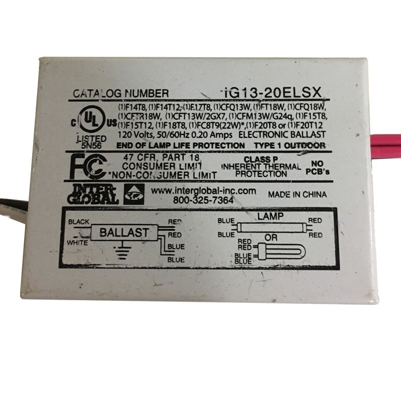 IG13-20ELSX suitable for one CFQ13W/G24q, CFT13W/2