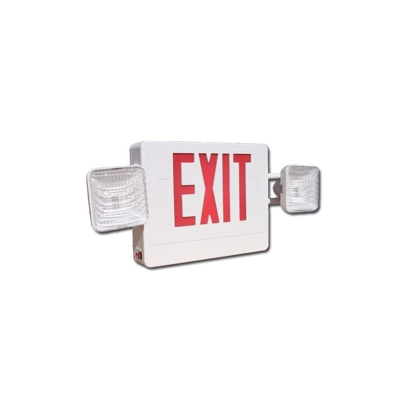 CXTEU2RW Exit sign and emergency light combination