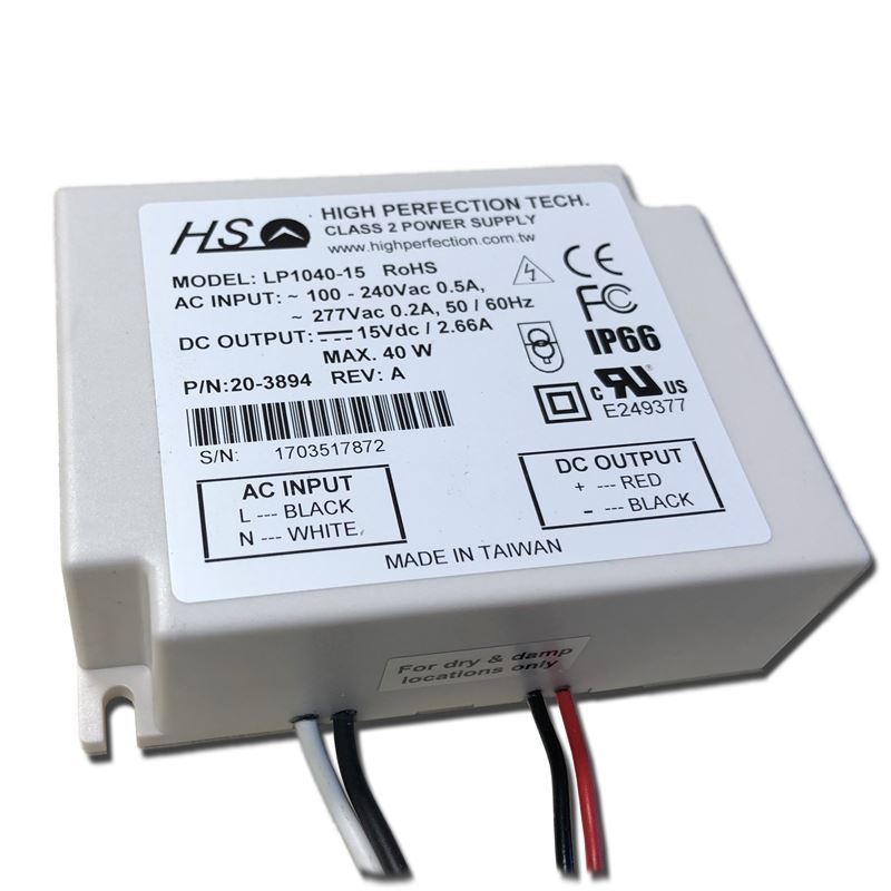 LP1040-15 40w 15v constant voltage LED power suppl