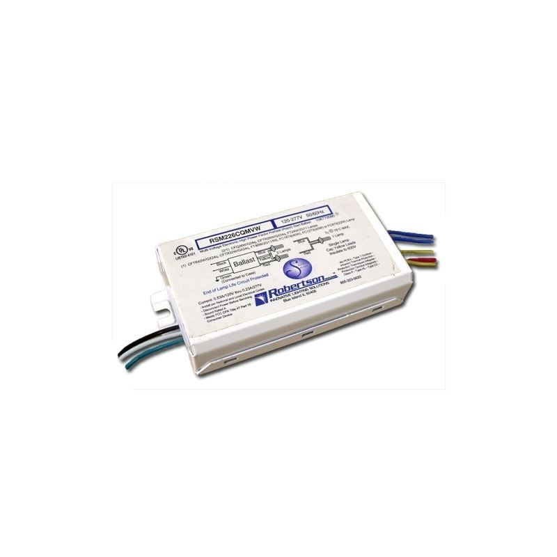 RSM226CQMVW One or two light CFL ballast