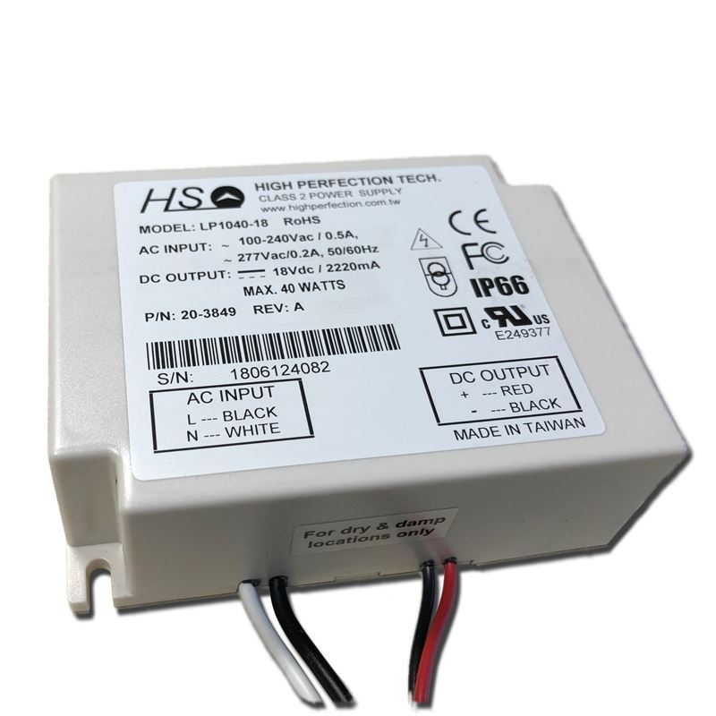 LP1040-18 40w 18v constant voltage LED power suppl