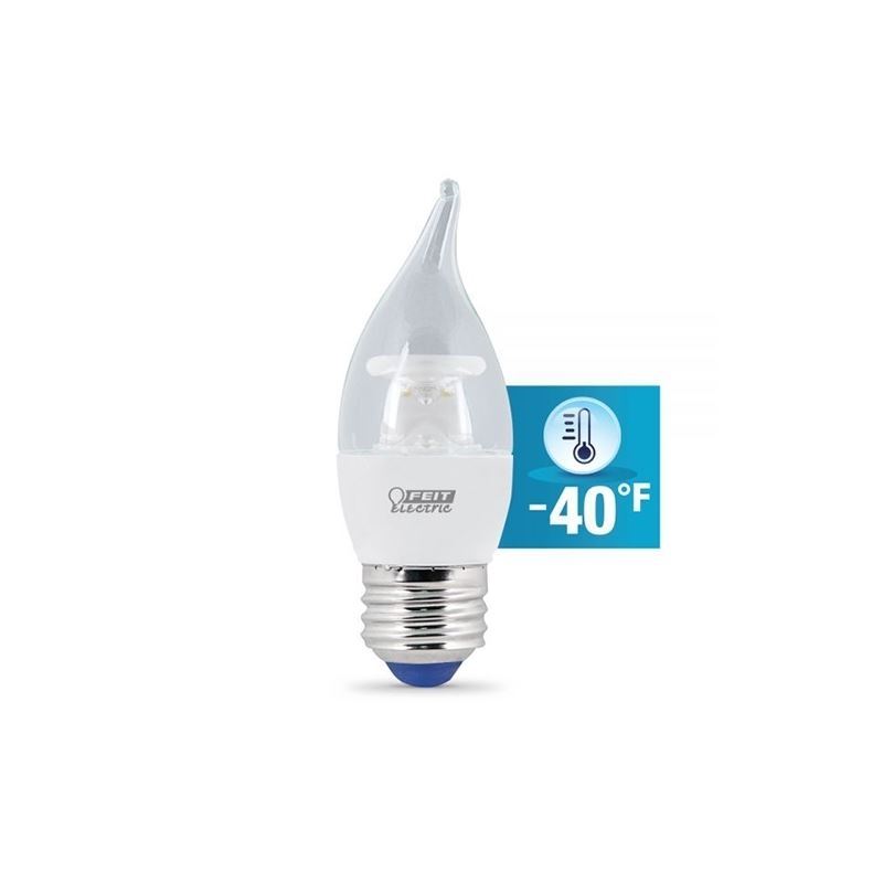EFC/300/LED/COLD 40w E26 base flame tip clear cold