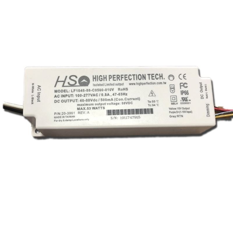 LF1048-88-C0500-010V 500ma, 0-10v dimmable, 48 wat