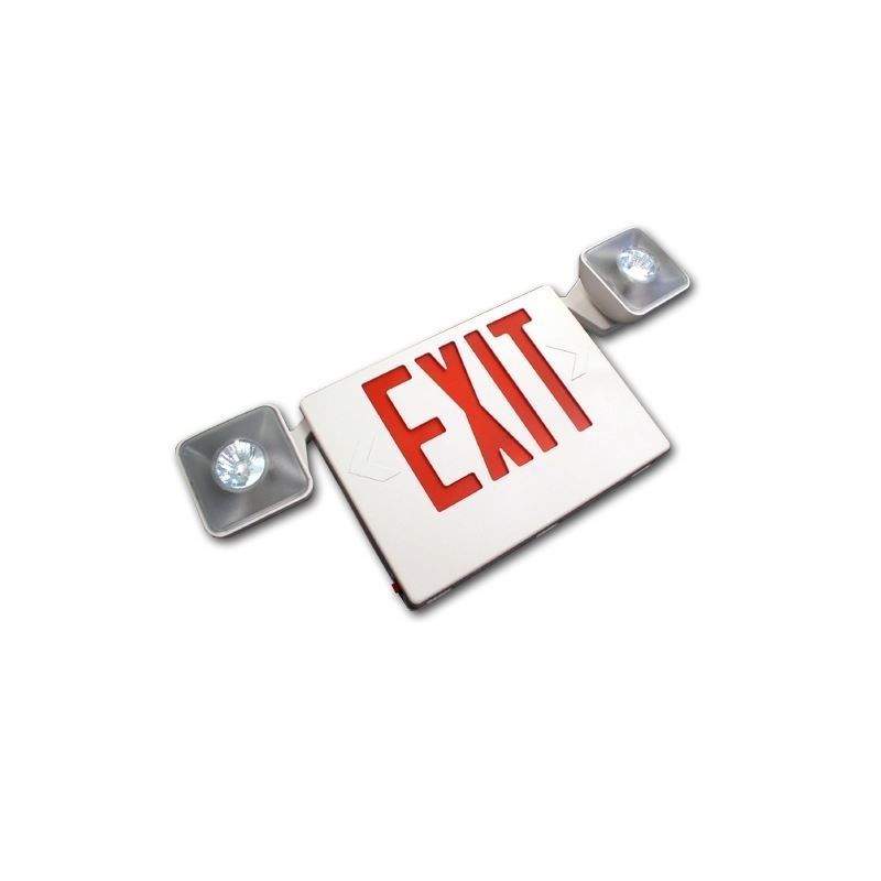 CJTEU2RW Exit sign and emergency light combination