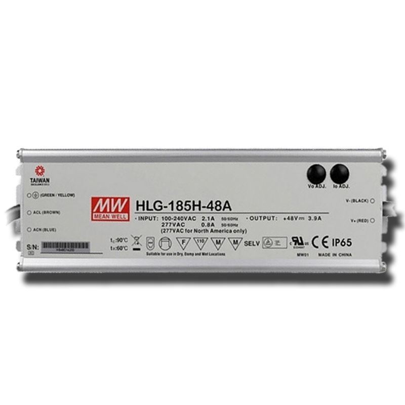 HLG-185H-48A, 185w, Adjustable, 43-53v voltage, 19